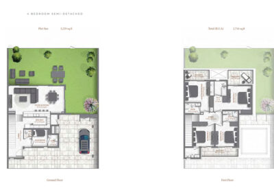 Falcon Island - 4 Bedroom Semi-detached Floor Plan