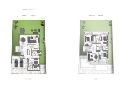 Falcon Island - 4 Bedroom Villa Floor Plan